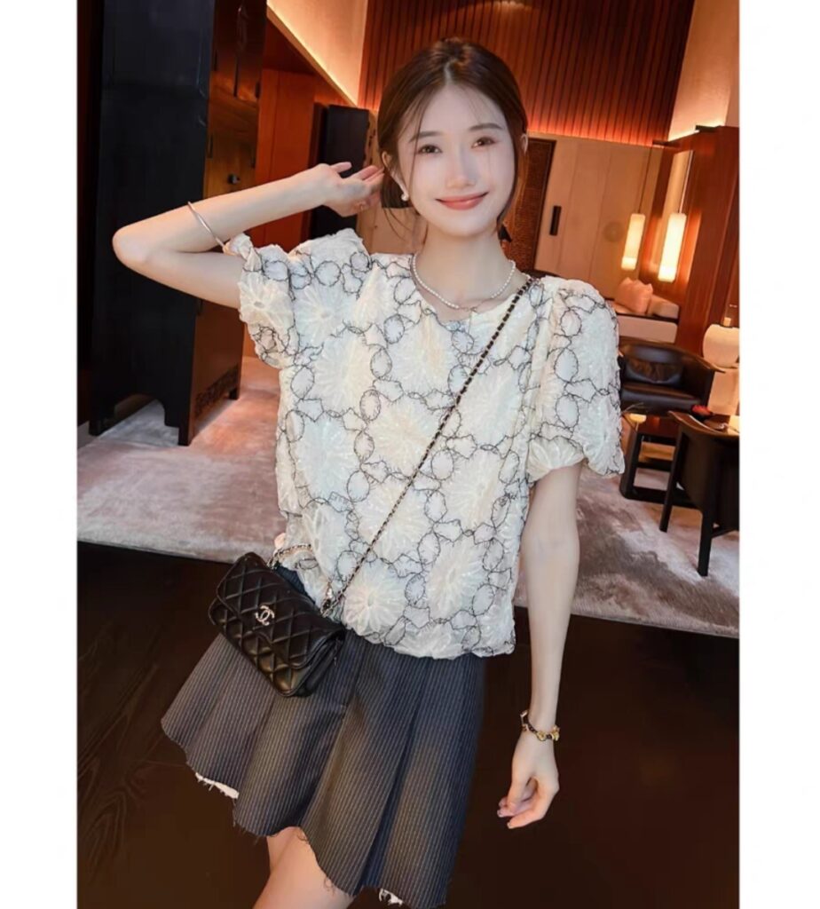 Women's V-Neck Floral Babydoll Dress