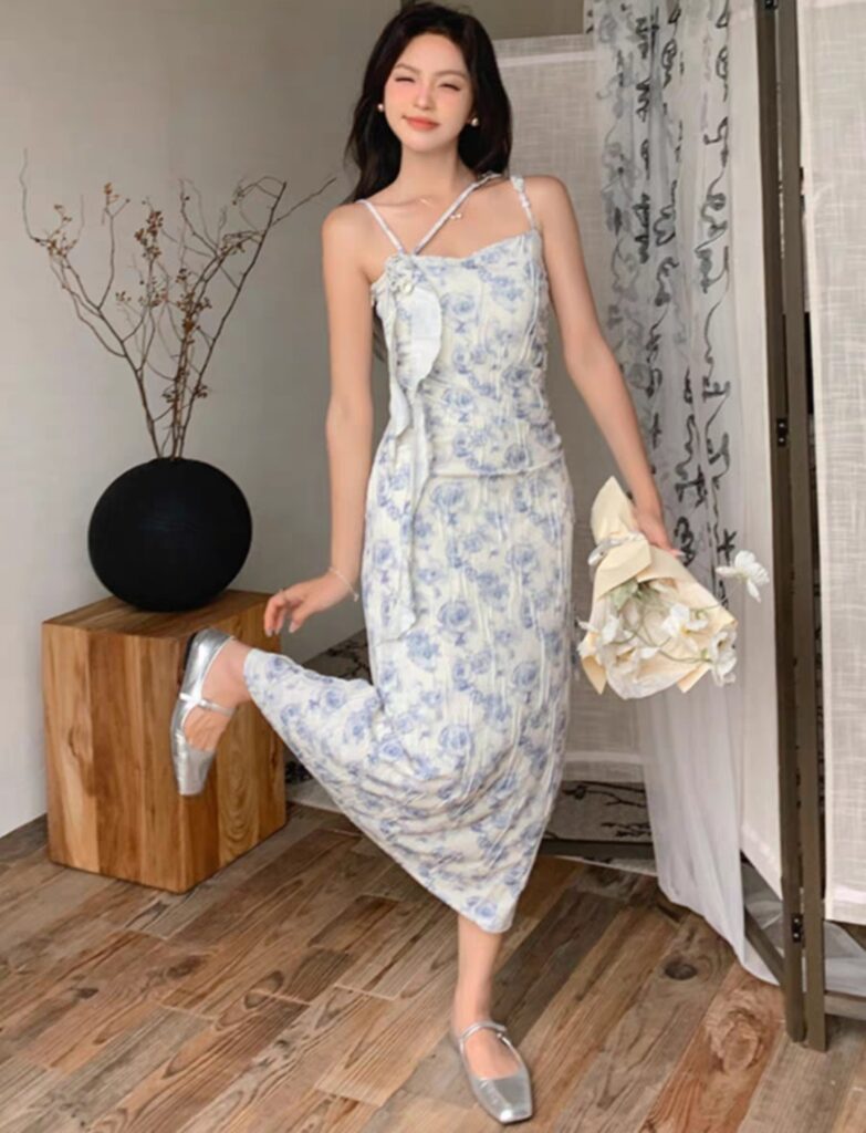 Women's Ruffle-Tiered Maxi Dress