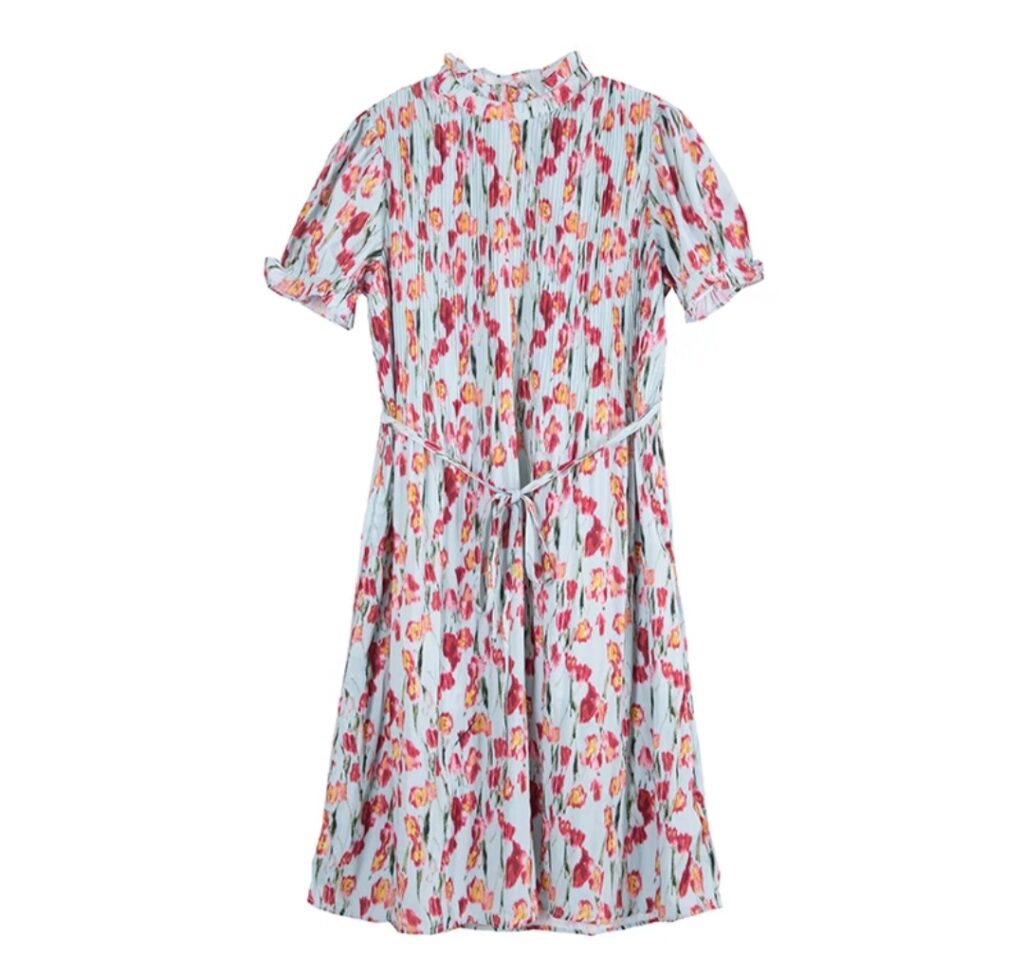 Women's Ruffle Sleeve A-line Dress