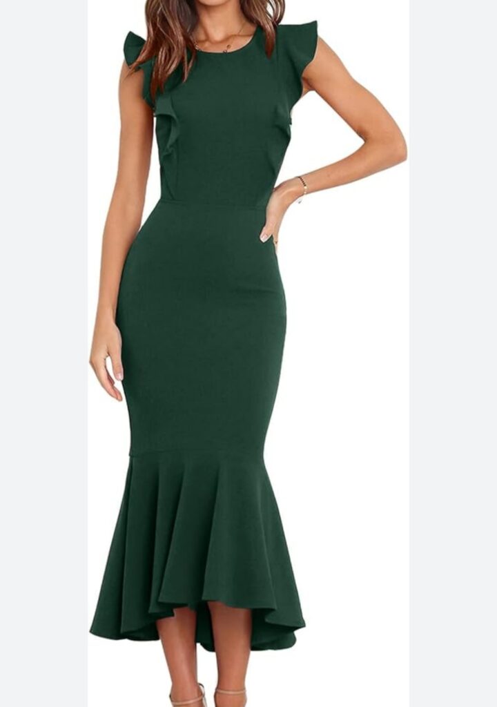 Women's Ruched Satin Dress