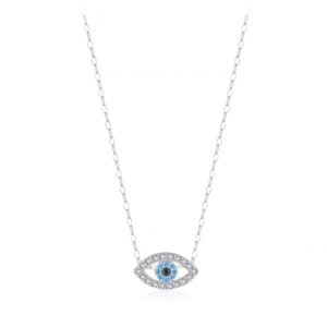 Women's Blue Eye Pendant Necklace